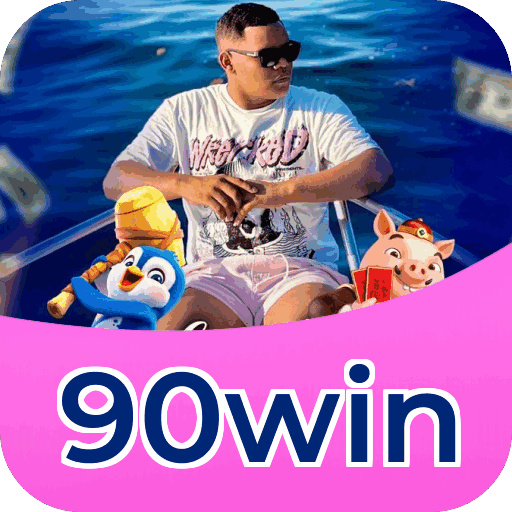 Interface do aplicativo 90win mostrando jogos disponíveis no iOS e Android